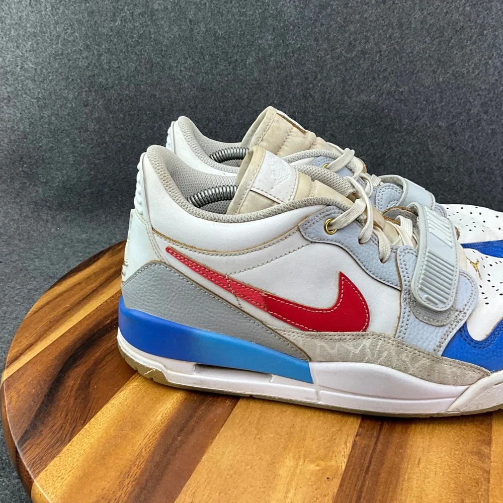 Nike Men's Air Jordan Legacy 312 Low White University Red Blue 10.5 FN8902-161